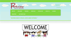 Desktop Screenshot of parkviewpreschool.com
