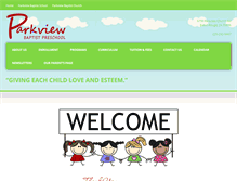 Tablet Screenshot of parkviewpreschool.com